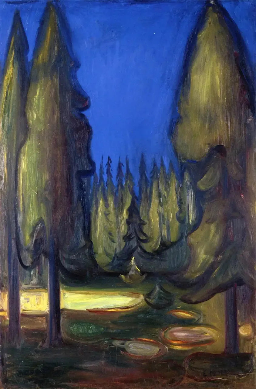 granbar skog - Edvard Munch