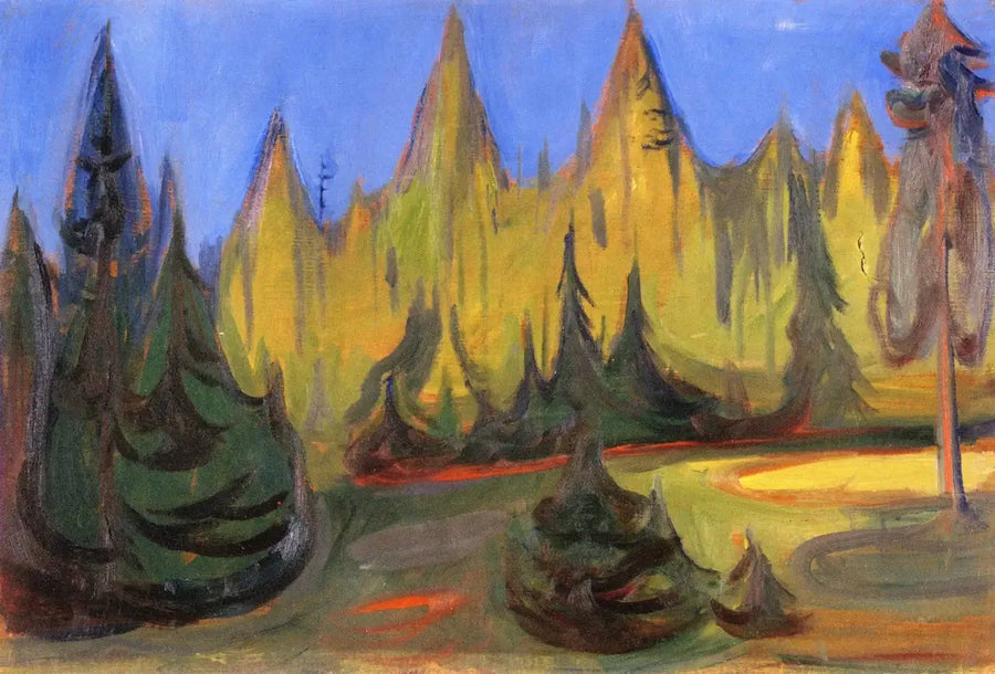 granbar skog - Edvard Munch