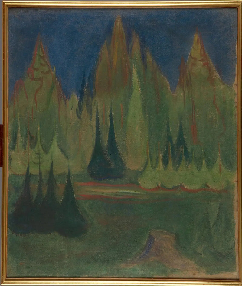 granbar skog - Edvard Munch