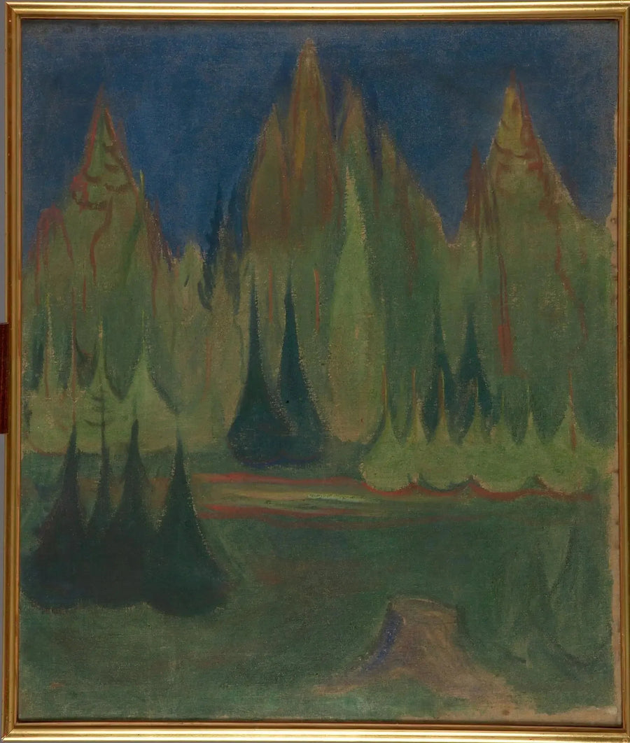 granbar skog - Edvard Munch