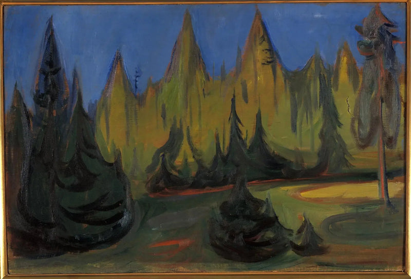 granbar skog - Edvard Munch