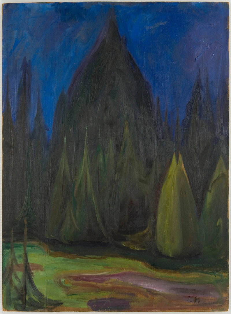 granbar skog - Edvard Munch