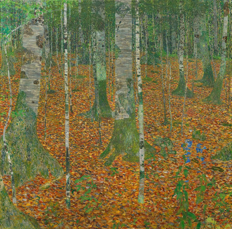 Bjørkeskog - Gustav Klimt