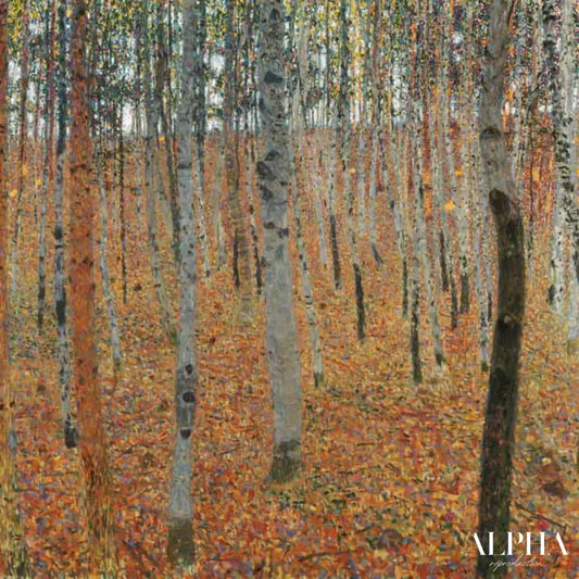 Forêt de bouleaux - Gustav Klimt - Reproductions de tableaux et peintures haut de gamme