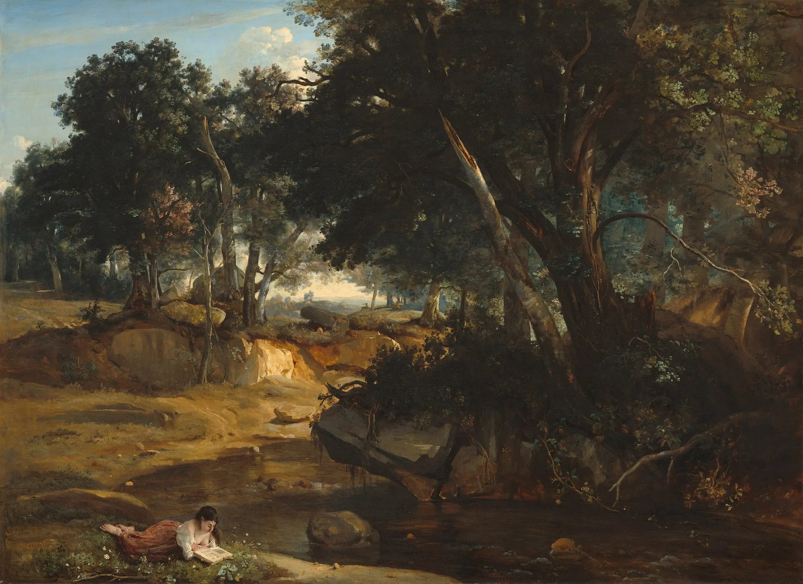 Forêt de Fontainebleau - Jean-Baptiste Camille Corot - Alpha Reproduction
