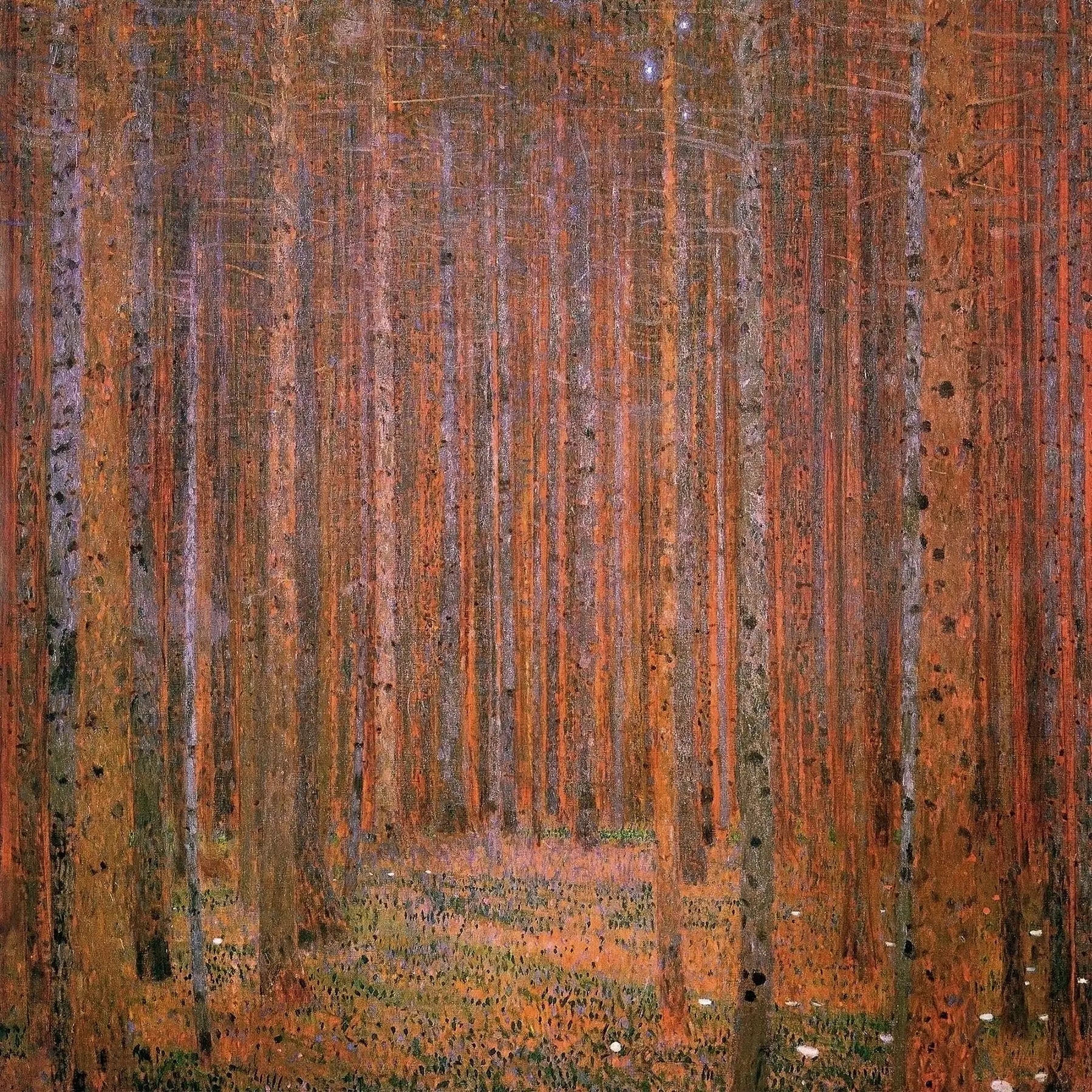 Forêt de sapins I - Gustav Klimt image 1 tableau peint à l’huile sur toile