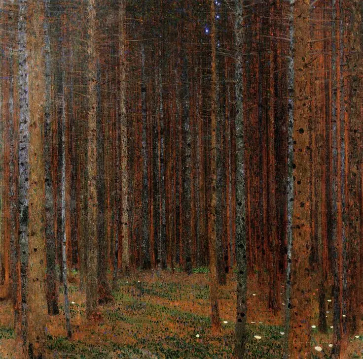 Furu av grantrær I - Gustav Klimt