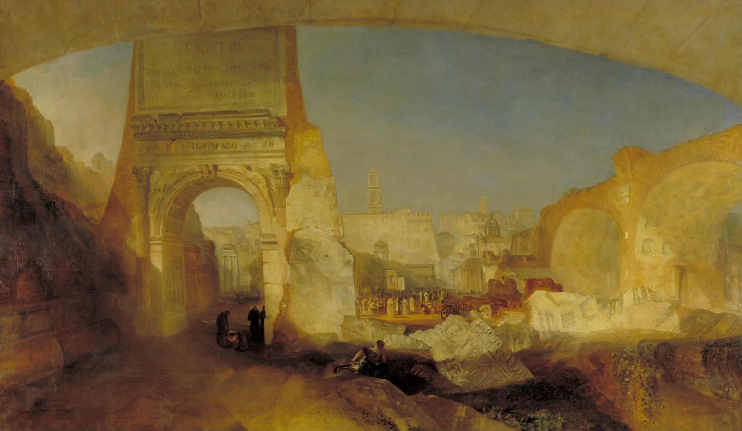 Forum Romanum, for Mr Soane's Museum - J. M. W. Turner image 1 copie de tableau peinte à la main