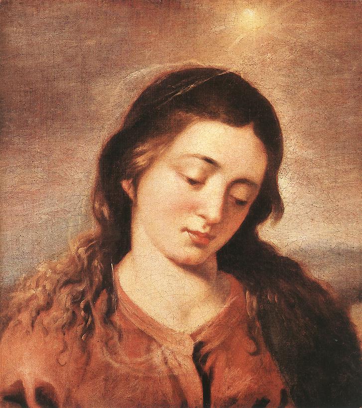 Fragment med Jomfru Marias hode - Alonso Cano