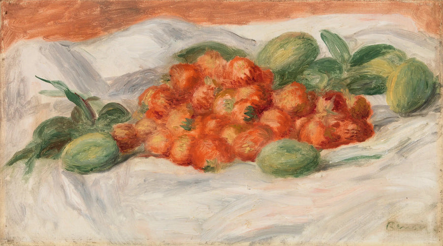 Jordbær og mandler - Pierre-Auguste Renoir