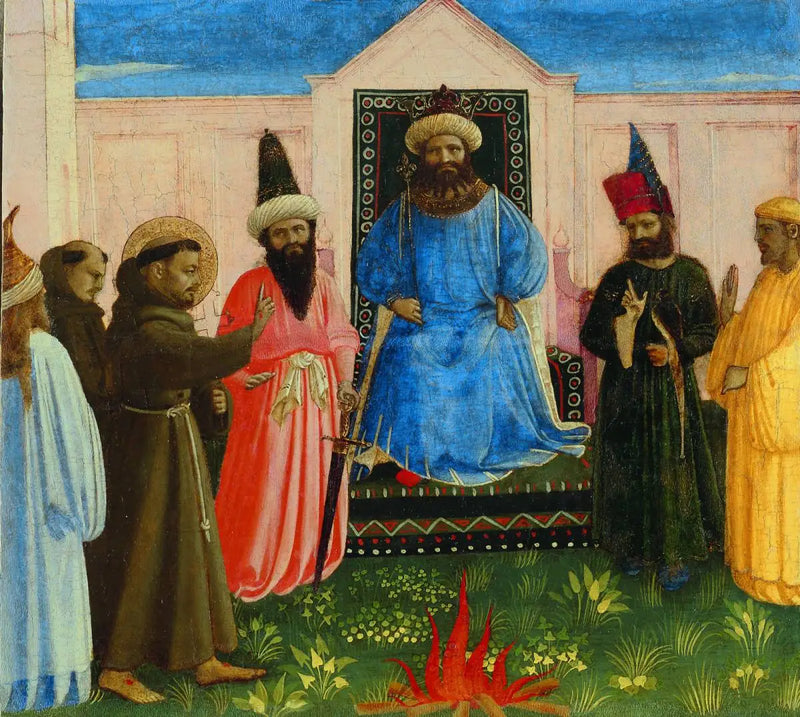 Frans av Assisi foran Sultan Al-Kamil Muhammad al-Malik - Fra Angelico

Source:
François d'Assise devant le sultan Al-Kamil Muhammad al-Malik - Fra Angelico