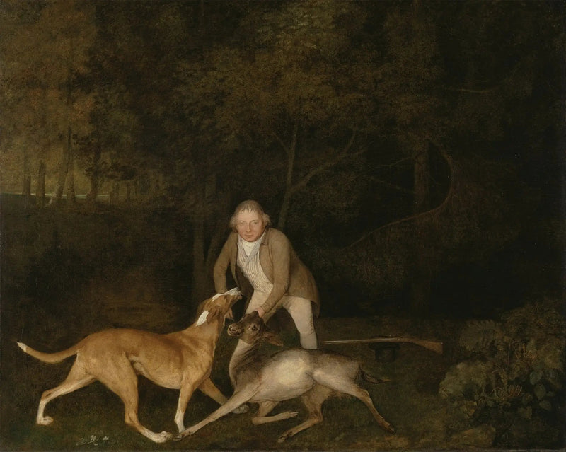 Freeman, jegeren til greve de Clarendon, med en døende rådyr og en hund - George Stubbs

Source:
Freeman, le garde-chasse du comte de Clarendon, avec une biche mourante et un chien - George Stubbs