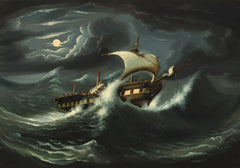 Fregatt i stormen - Thomas Chambers