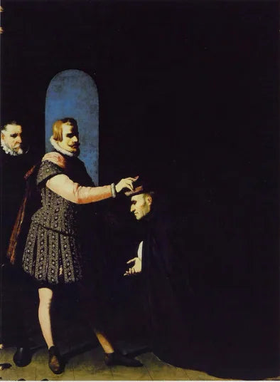 Bror Fernando Yáñez nekter baretter fra erkebiskopen av Toledo - Francisco de Zurbarán