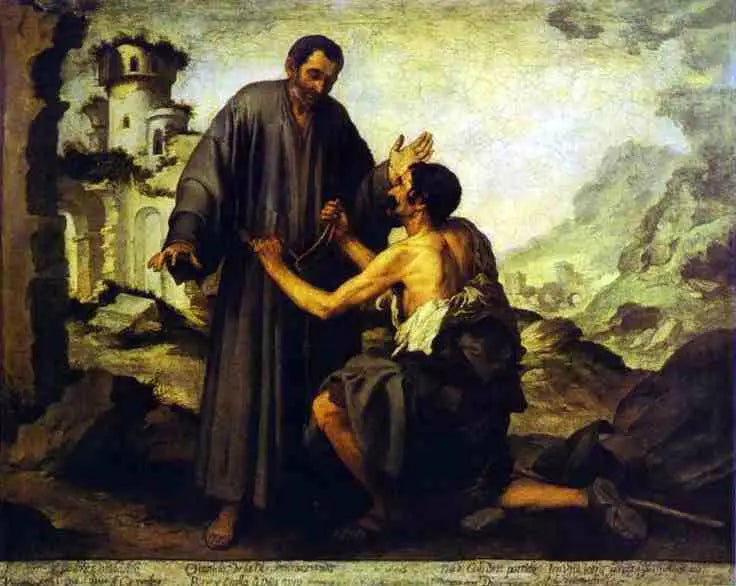 Bror Junipero og den fattige - Bartolomé Esteban Murillo

Source:
Frère Junipero et le Pauvre - Bartolomé Esteban Murillo