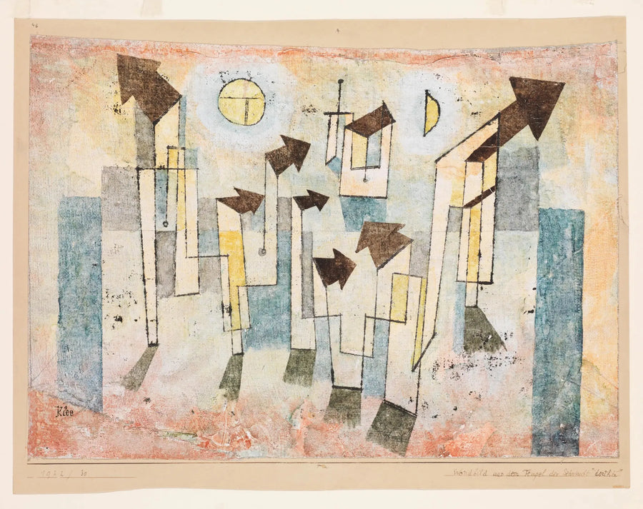 Freske fra Tempelet av Ønsket ↖Her↗ - Paul Klee