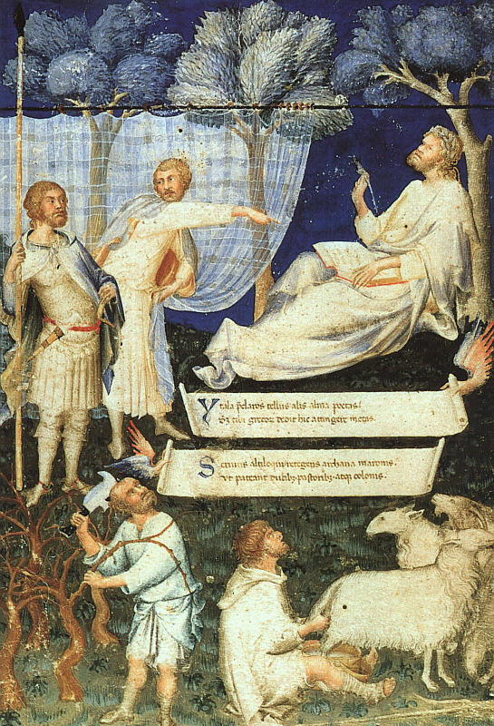 Forside av Servios kommentar til Virgilio - Simone Martini