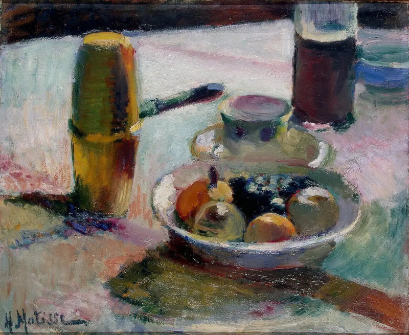 Frukter og kaffekanne - Henri Matisse