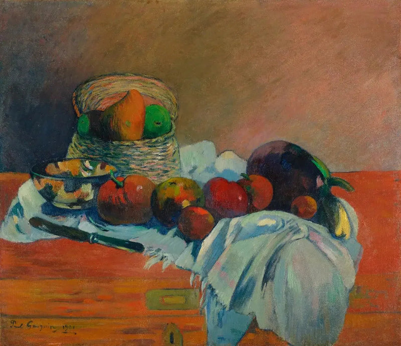 Frukter og kniv - Paul Gauguin
