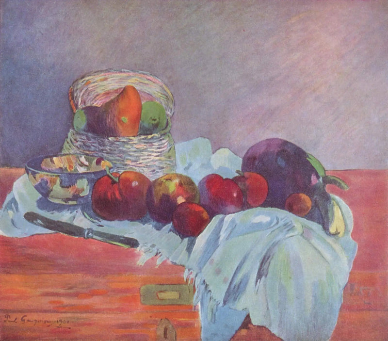 Frukter og kniv - Paul Gauguin