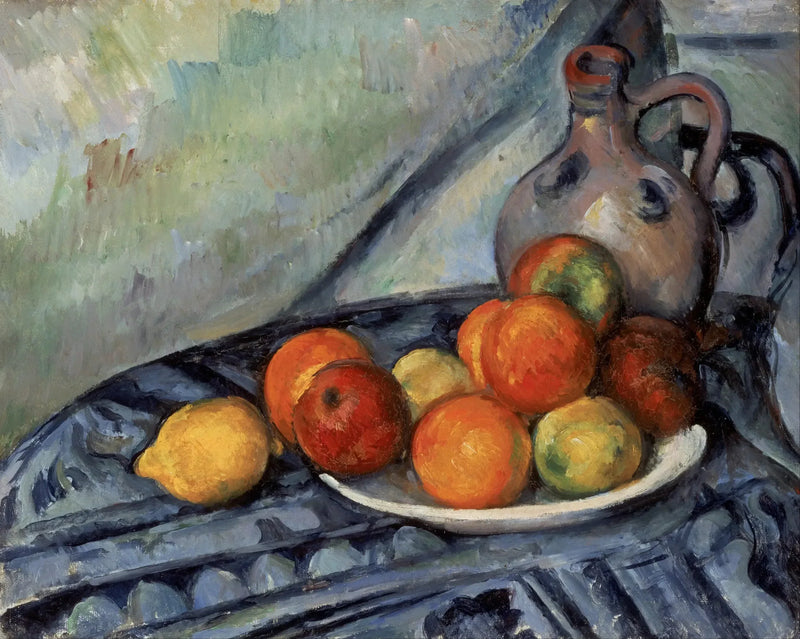 Frukt og mugge - Paul Cézanne
