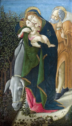 Flukten til Egypt, ca 1510 - Botticelli med workshopdeltakelse