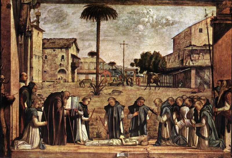 Saint Jérômes begravelse - Vittore Carpaccio