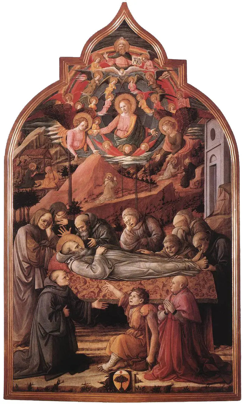Begravelse av St. Jerome - Fra Filippo Lippi