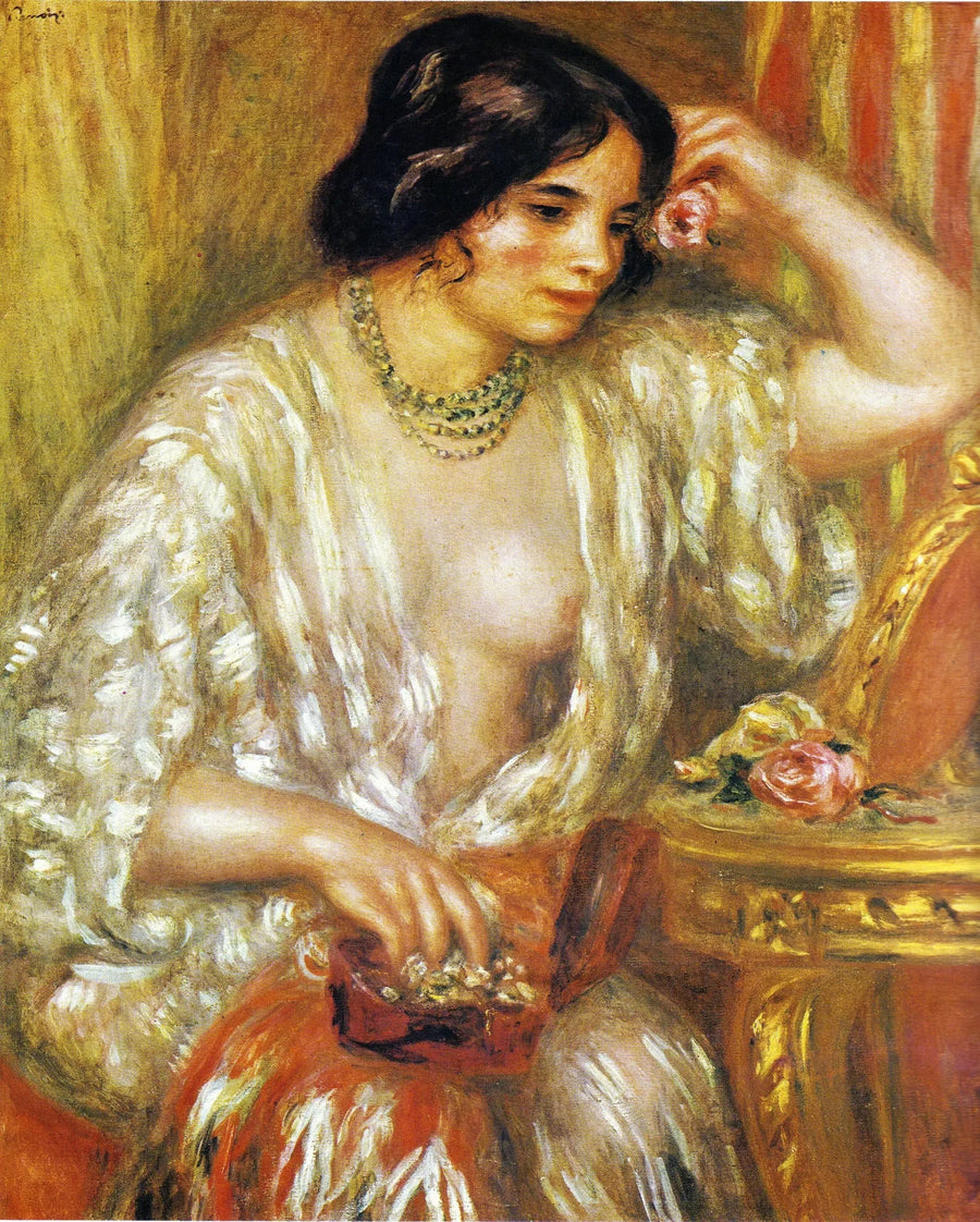 Gabrielle med Smykker - Pierre-Auguste Renoir