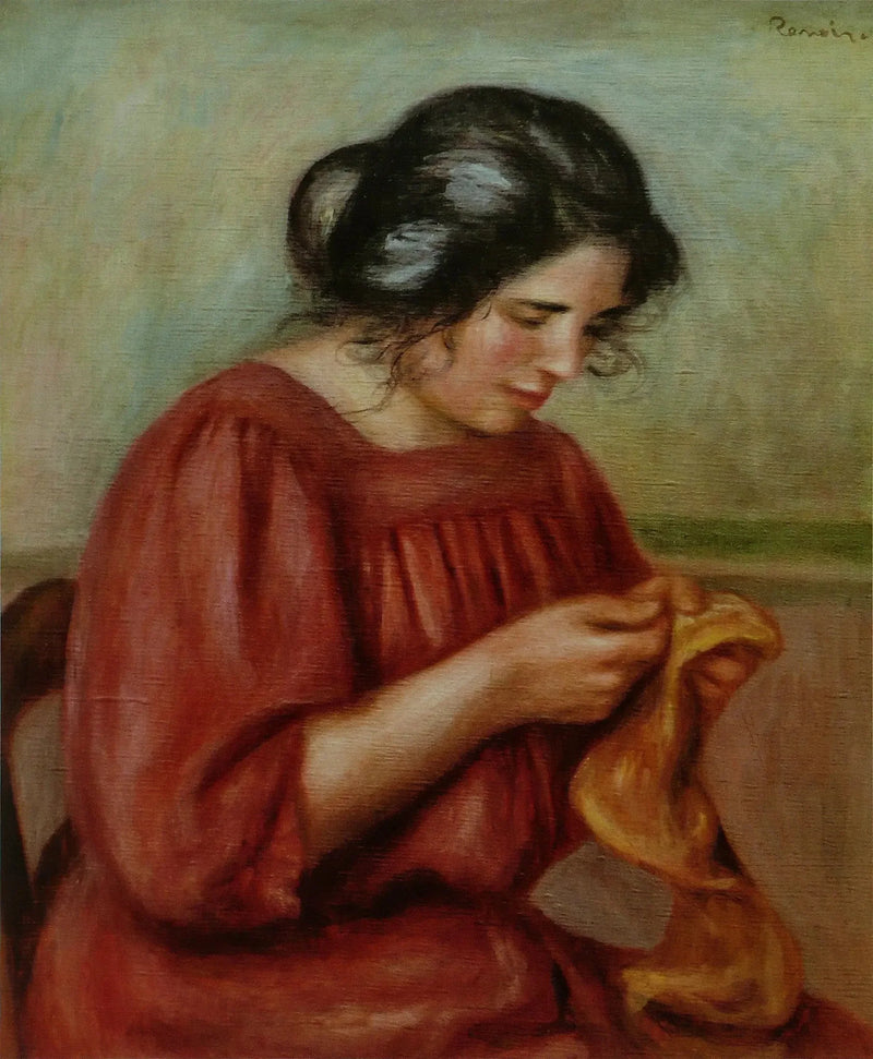 Gabrielle som gjentar - Pierre-Auguste Renoir