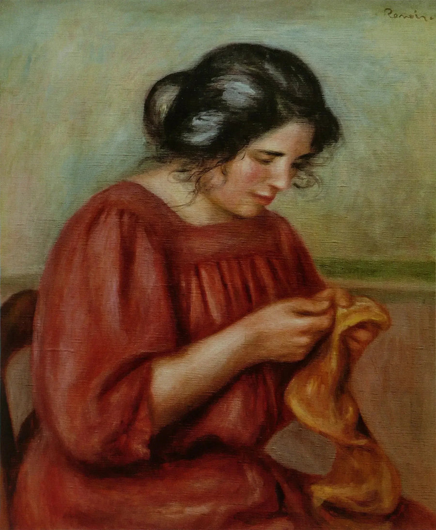 Gabrielle som gjentar - Pierre-Auguste Renoir