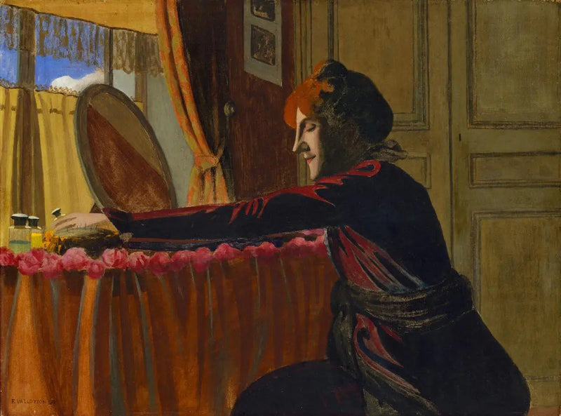 Gabrielle Vallotton ved sitt toalettbord - Félix Vallotton

Source:
Gabrielle Vallotton à sa table de toilette - Félix Vallotton
