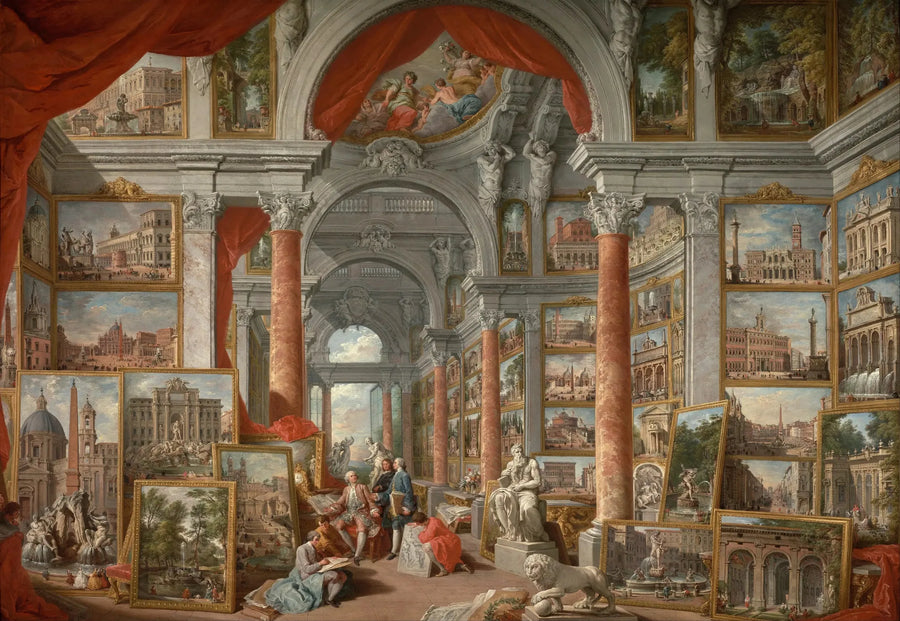 Galleri av moderne Roms utsikt - Giovanni Paolo Panini

Source:
Galerie de vues de la Rome moderne - Giovanni Paolo Panini