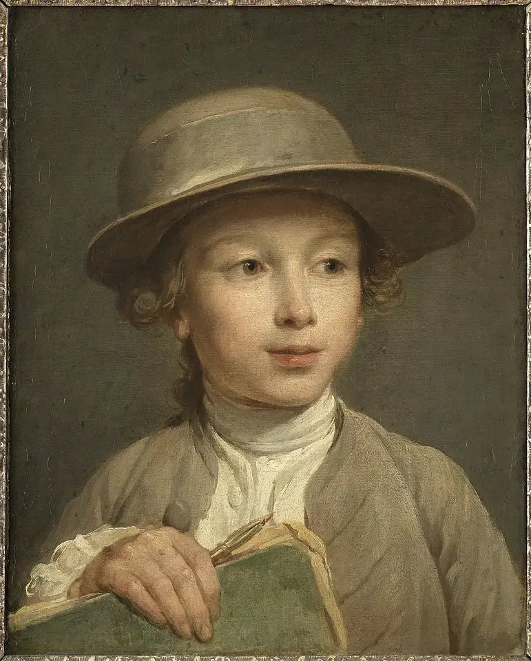 Gutt med en skissebok - Nicolas-Bernard Lépicié