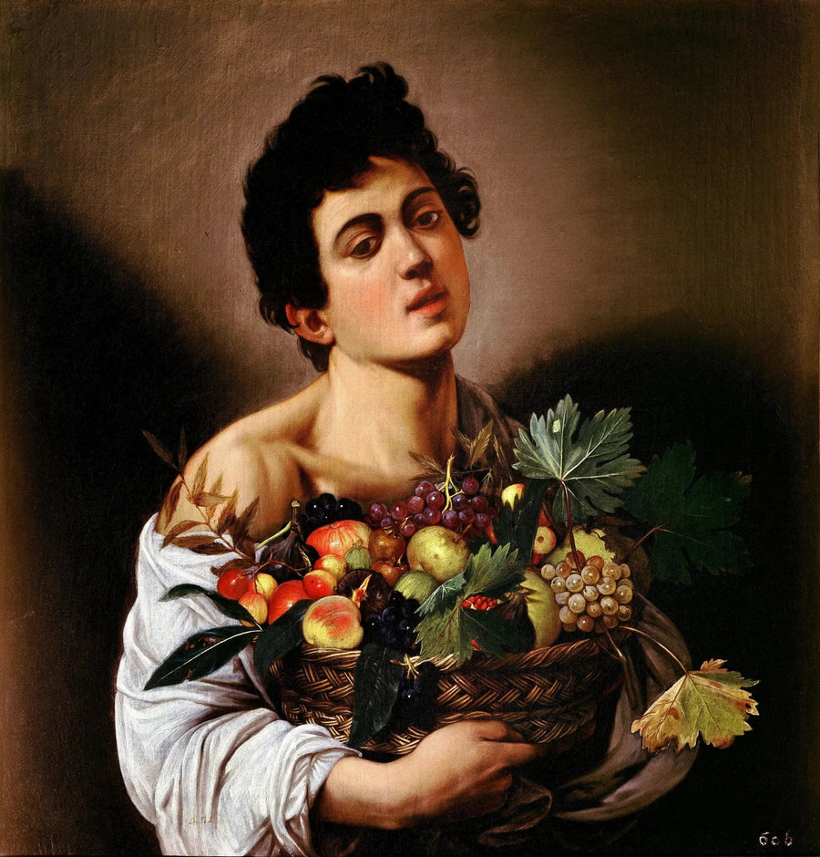 Gutt med en fruktkurv - Caravaggio