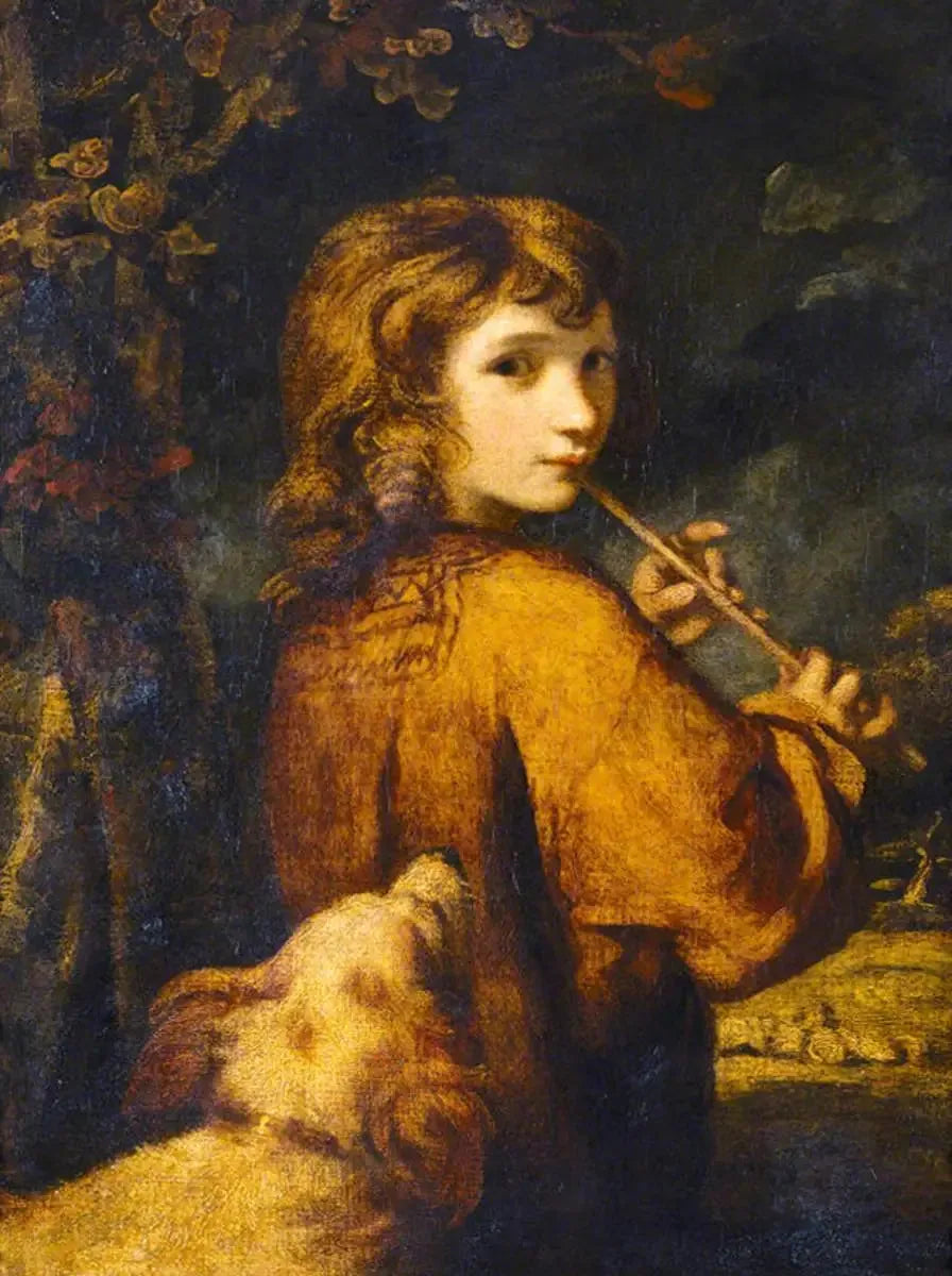 Gutt gjeterfløytist - Joshua Reynolds