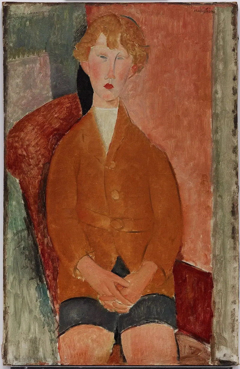 Gutt i shorts - Amedeo Modigliani