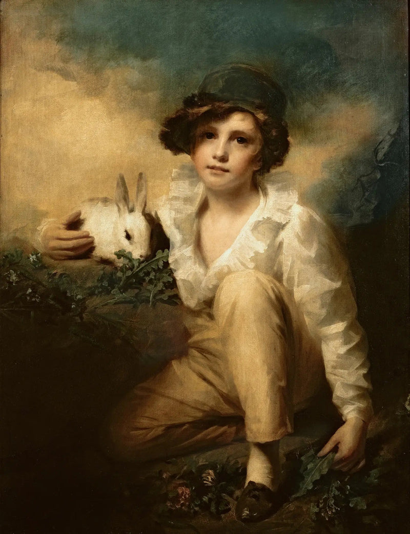 Gutt og kanin - Henry Raeburn