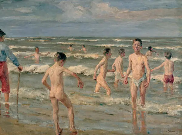 Gutter som bader - Max Liebermann