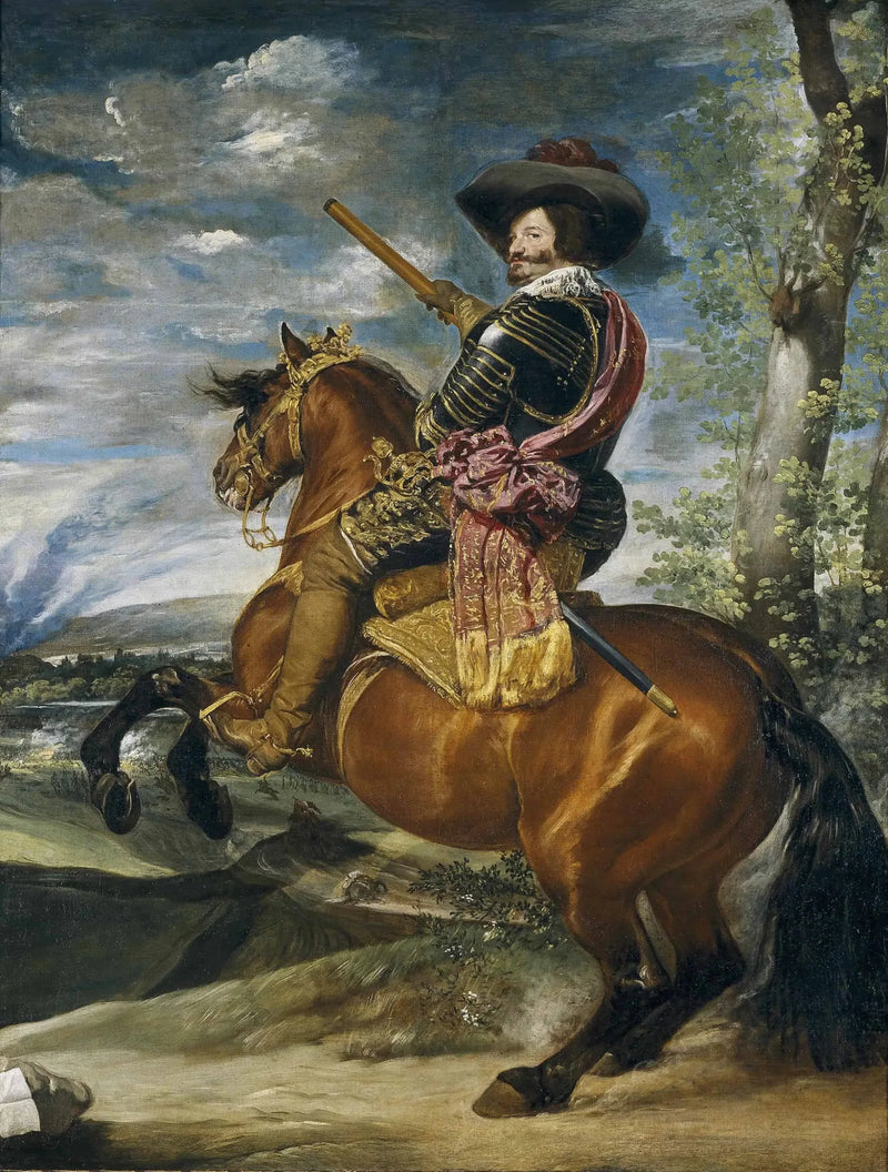 Gaspar de Guzmán, greve-duke d'Olivares, til hest - Diego Velázquez