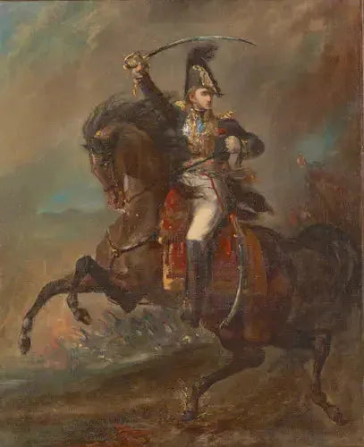 General fra Første Empire angriper fienden - Théodore Géricault