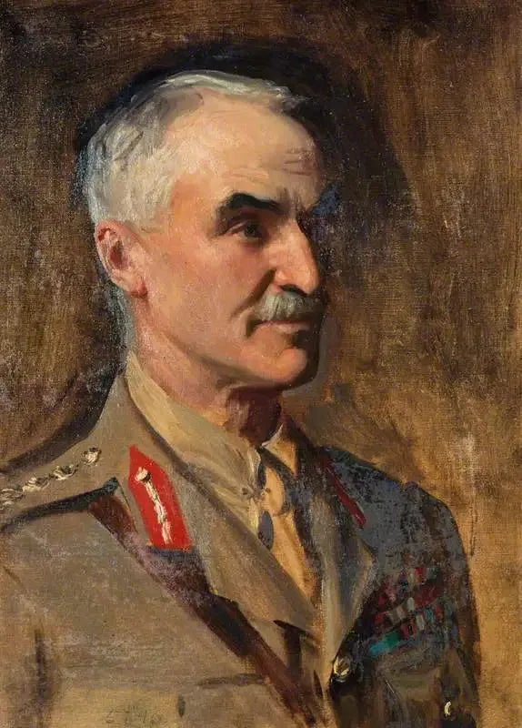 General Henry Sinclair, baron Horne, 1861-1929. Soldat (Studie for et portrett i Generaloffiserer fra første verdenskrig) - John Singer Sargent