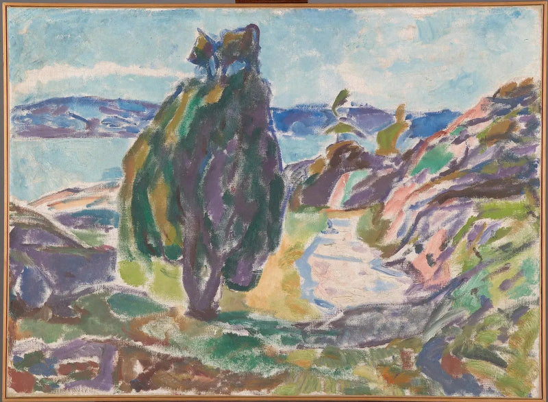 Sypressene nær havet - Edvard Munch