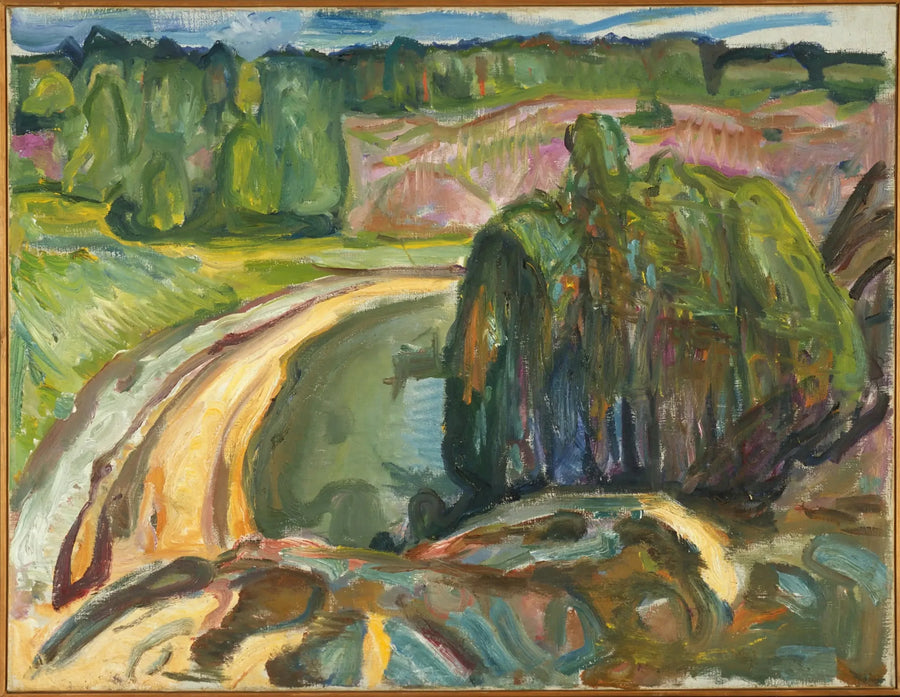 Sypressene ved kysten - Edvard Munch