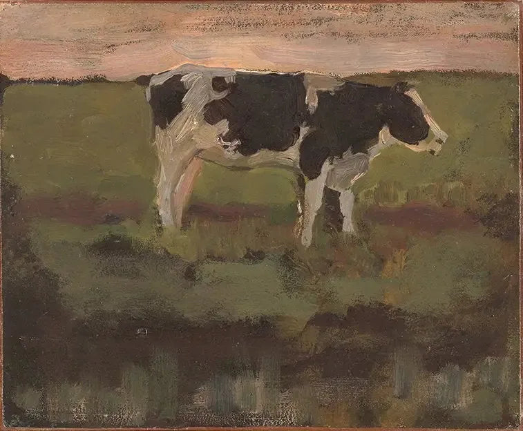Svart og hvit kalv - Piet Mondrian
