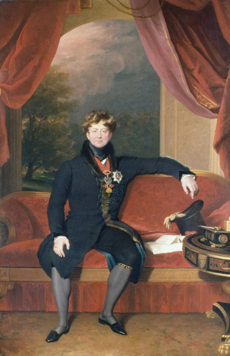 George IV (1762–1830), sittende, i morgenkåpe - Thomas Lawrence