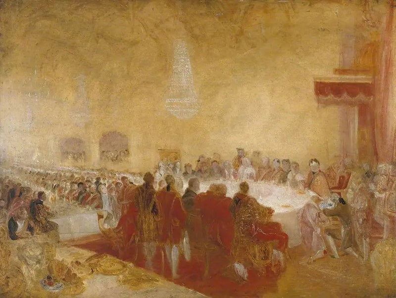 George IV ved provostens bankett i parlamentshuset, Edinburgh - J. M. W. Turner