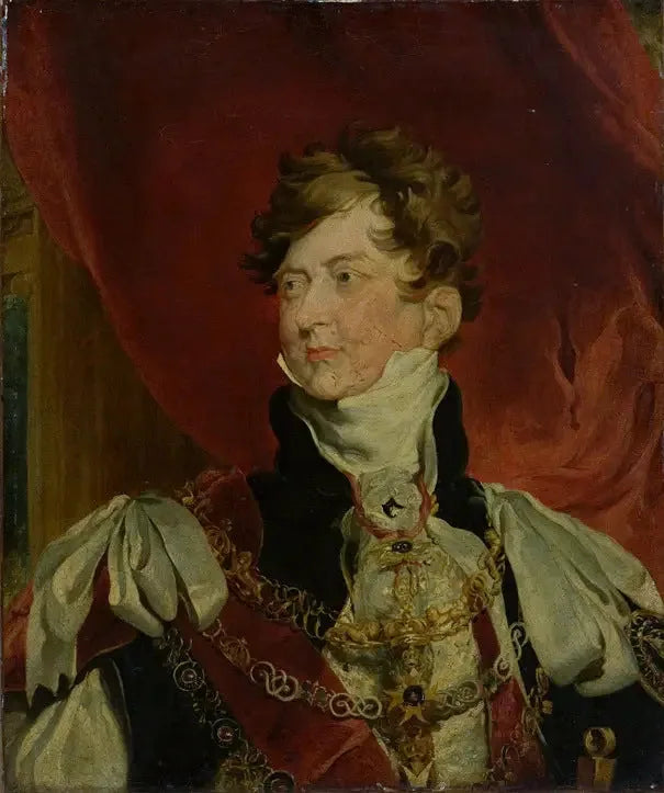 George IV og prins-regent med insigniene til Order of the Garter - Thomas Lawrence