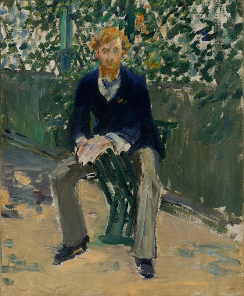 George Moore i kunstnerens hage - Édouard Manet