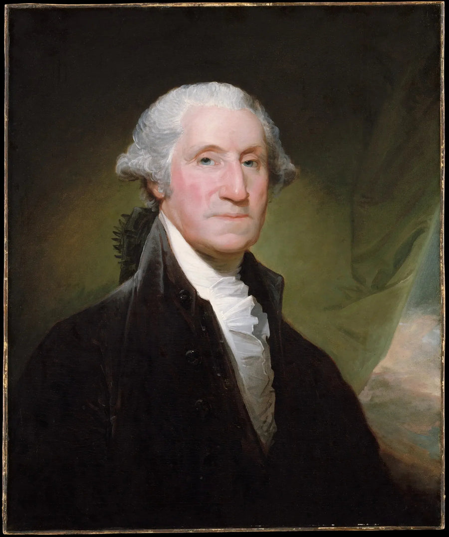 Reproduksjon av maleri av George Washington - Gilbert Stuart

Source:
George Washington - Gilbert Stuart